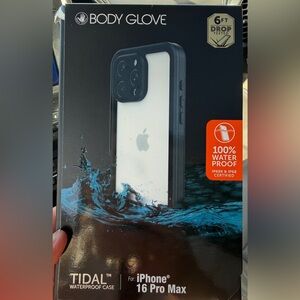 NEW Body Glove Tidal Waterproof Case for iPhone 16 Pro Max - Black